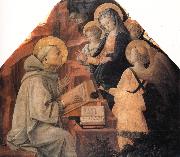 Fra Filippo Lippi St Bernard's Vision of the Virgin oil painting reproduction